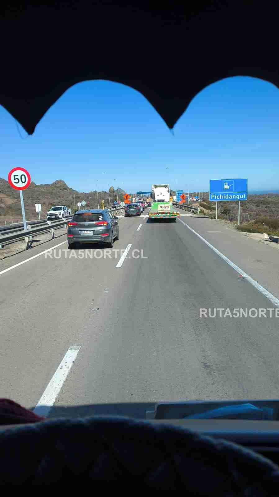 Reporte en vivo Ruta 5 Norte